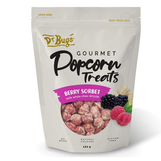 Dr Bugs Berry Sorbet Gourmet Popcorn Treats
